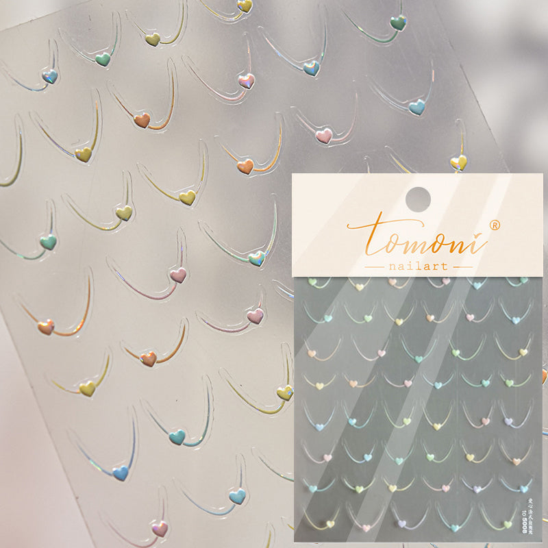 Heart 5D Nail Sticker to5008