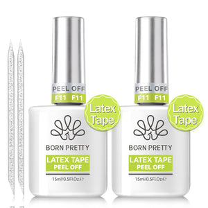 2pcs Latex Tape Peel Off 15ml Nail Care BORN PRETTY