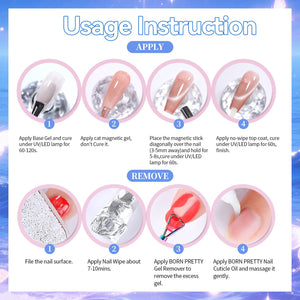 Aurora Cat Magnetic Gel Polish MY304 Blue Tears 15ml Gel Nail Polish BORN PRETTY