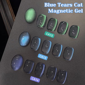 Blue Tears Cat Magnetic Gel CA13 10ml Gel Nail Polish NICOLE DIARY