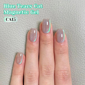 Blue Tears Cat Magnetic Gel CA13 10ml Gel Nail Polish NICOLE DIARY