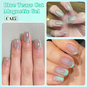 Blue Tears Cat Magnetic Gel CA13 10ml Gel Nail Polish NICOLE DIARY