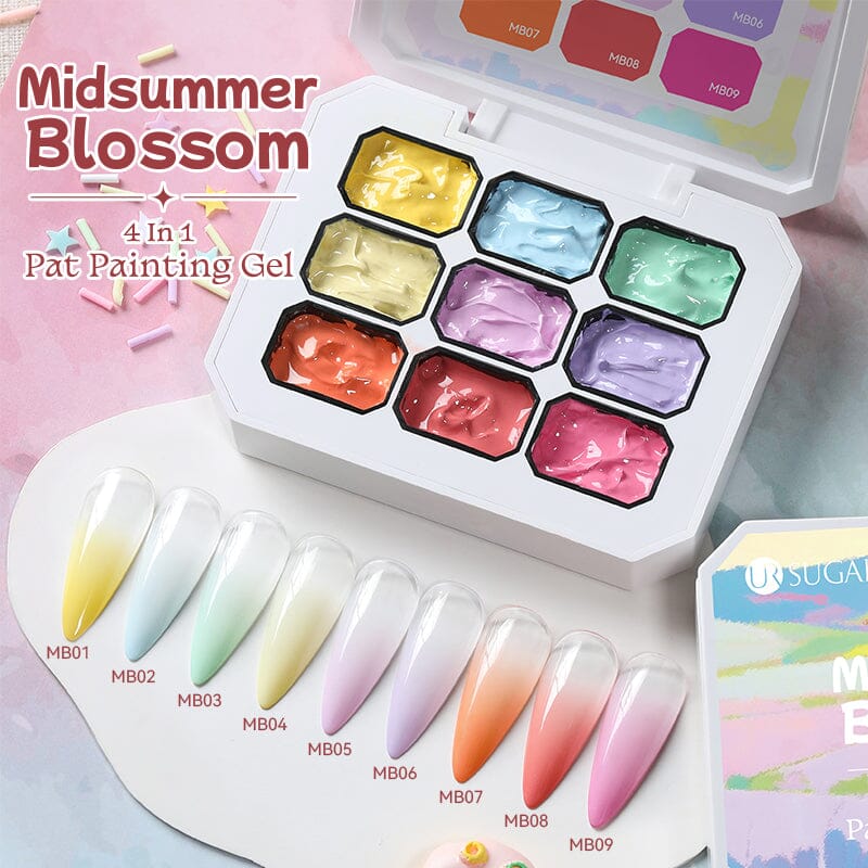 4 in 1 Pat Painting Gel Gel Nail Polish UR SUGAR #02 Midsummer Blossom