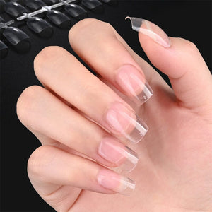600pcs Square Transparent False Nail Tips Nail Tips No Brand