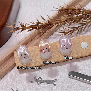 Rabbit Shaped Magnetic Stick #03 Small Folded Ear Rabbit Tools & Accessories No Brand