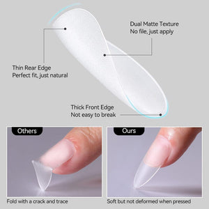 420pcs Matte Soft Gel Tips Nail Tips UR SUGAR