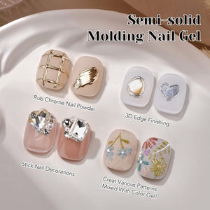 Semi-solid Modeling Nail Gel 8ml Gel Nail Polish NICOLE DIARY