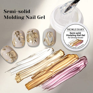 Semi-solid Modeling Nail Gel 8ml Gel Nail Polish NICOLE DIARY