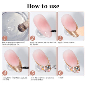 Semi-solid Modeling Nail Gel 8ml Gel Nail Polish NICOLE DIARY