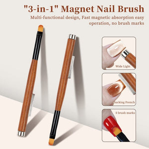 3 in 1 Magnetic Stick Nail Brush Tools & Accessories No Brand
