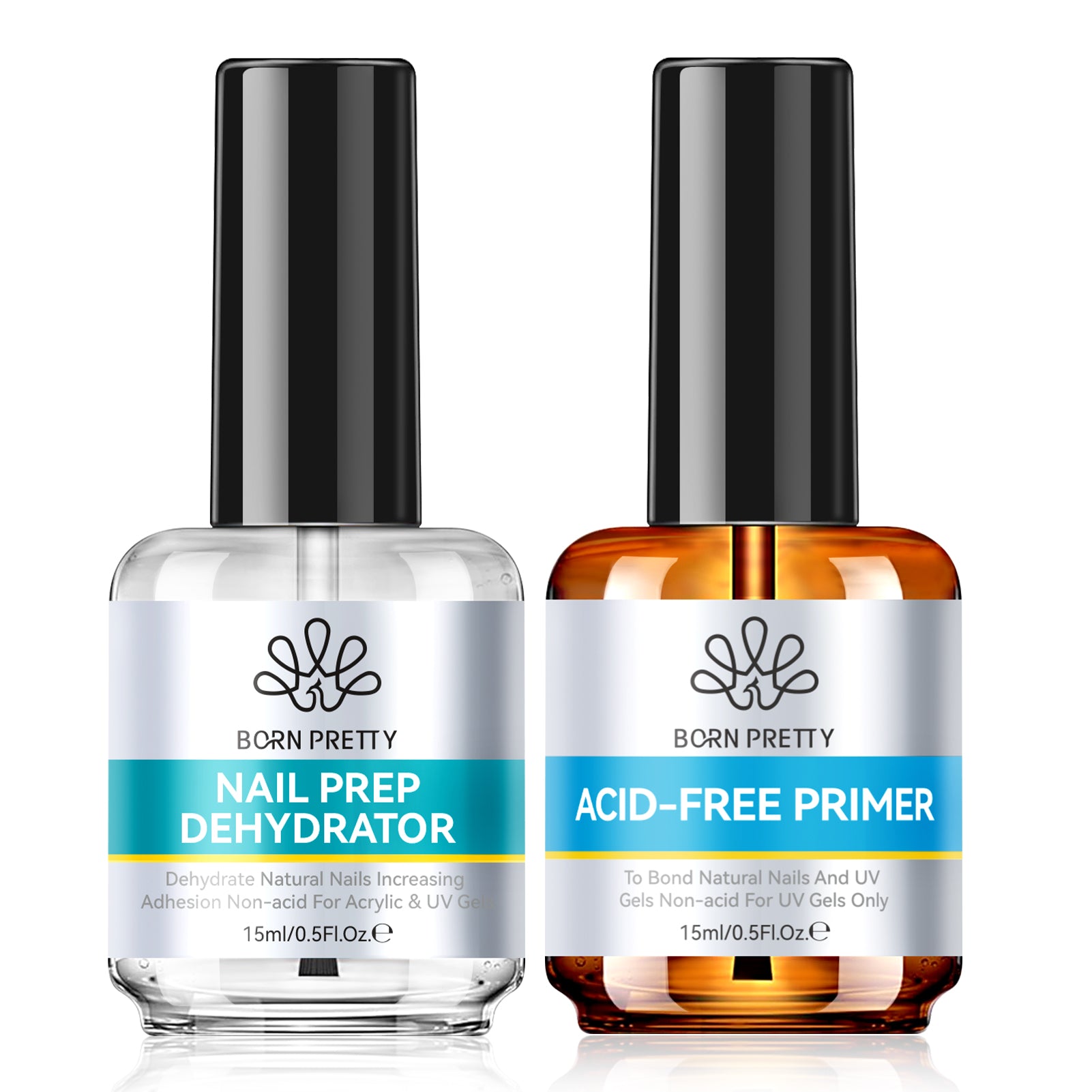 2pcs Set Nail Prep Dehydrator & Primer 15ml