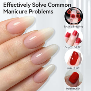 2 Bottles Set Nail Prep Dehydrator-Primer Kit 15ml Base & Top Coat BORN PRETTY