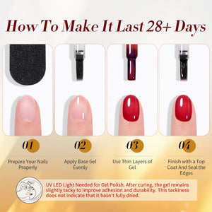 6 Colors Jelly Gel J10 Amber Veil 7ml Gel Nail Polish BORN PRETTY