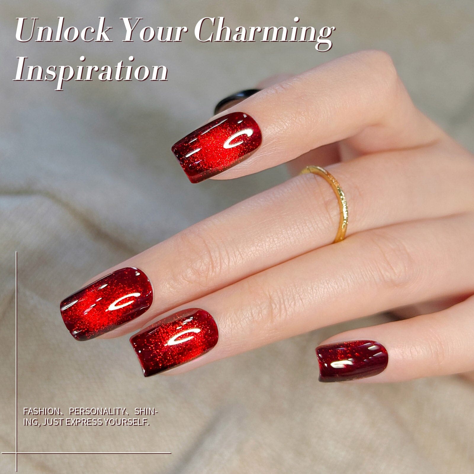 Crystal Cat Magnetic Gel MY154 Red Spider Lily 15ml HEMA/TPO FREE Gel Nail Polish BORN PRETTY