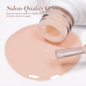 6 Colors Jelly Gel J15 Bare Tea 7ml Gel Nail Polish BORN PRETTY