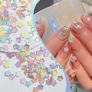 100pcs Star Plastic Nail Art Decorations Clearance No Brand