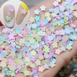 100pcs Star Plastic Nail Art Decorations Clearance No Brand
