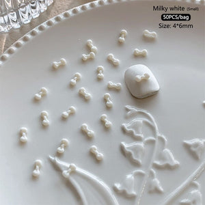 50pcs Bowknot Plastic Nail Art Decorations Nail Decoration No Brand 16