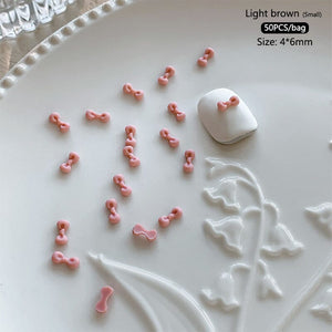 50pcs Bowknot Plastic Nail Art Decorations Nail Decoration No Brand 25