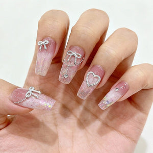 10pcs Bowknot Alloy Rhinestone Nail Decoration #02 Nail Art No Brand
