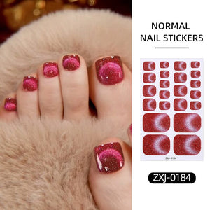 22 Tips Toenail Cat Magnetic Full Cover Nail Stickers ZXJ Series Clearance No Brand ZXJ-0184