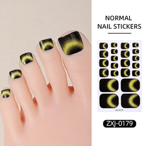 22 Tips Toenail Cat Magnetic Full Cover Nail Stickers ZXJ Series Clearance No Brand ZXJ-0179