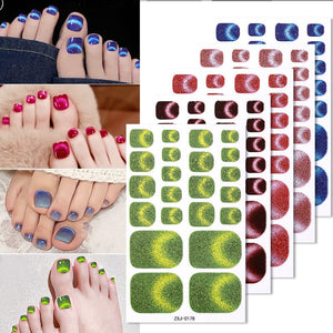 22 Tips Toenail Cat Magnetic Full Cover Nail Stickers ZXJ Series Clearance No Brand