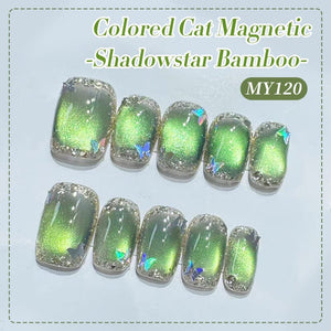 Colored Cat Magnetic Gel Polish MY120 Shadowstar Bamboo 10ml Gel Nail Polish BORN PRETTY