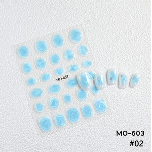 Vortex 3D Nail Stickers MO Series Clearance No Brand
