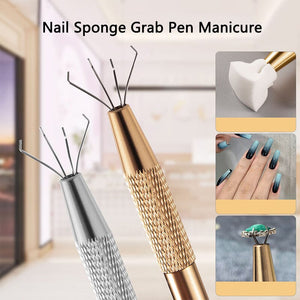 Black Metal Sponge Grabbing Clip Tools & Accessories No Brand