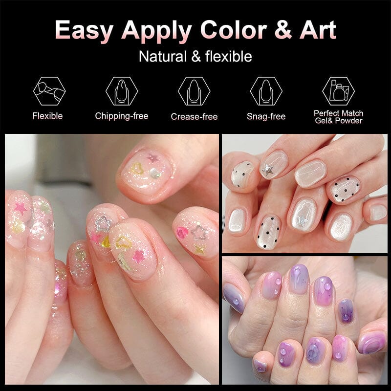 100pcs Short Round Transparent False Nail Tips Nail Tips No Brand