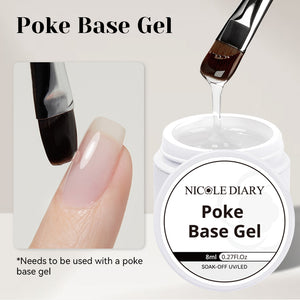 Poke Base Gel 8ml Gel Nail Polish NICOLE DIARY