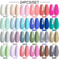 24pcs Nail Gel Set 7ml Gel Nail Polish LILYCUTE Set 02