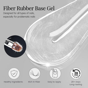 Fiber Rubber Base Gel 15ml Gel Nail Polish UR SUGAR