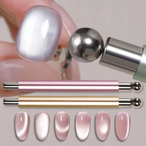 Double Head Cat Magnet Stick Pink Gold Silver Tools & Accessories No Brand