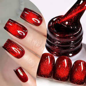 Crystal Cat Magnetic Gel MY154 Red Spider Lily 10ml Gel Nail Polish BORN PRETTY