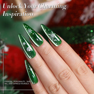 6 Colors HEMA/TPO FREE Glass Bead Cat Magnetic Gel M18 Scarlet Carol 7ml Gel Nail Polish BORN PRETTY