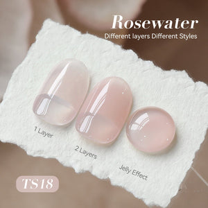 Jelly Gel Polish TS18 Rosewater 15ml HEMA/TPO FREE Gel Nail Polish BORN PRETTY