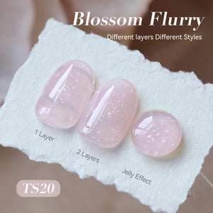 Jelly Gel Polish TS20 Blossom Flurry 15ml HEMA/TPO FREE Gel Nail Polish BORN PRETTY