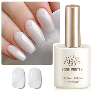 Jelly Gel Polish TS04 Milky White 15ml HEMA/TPO FREE Gel Nail Polish BORN PRETTY
