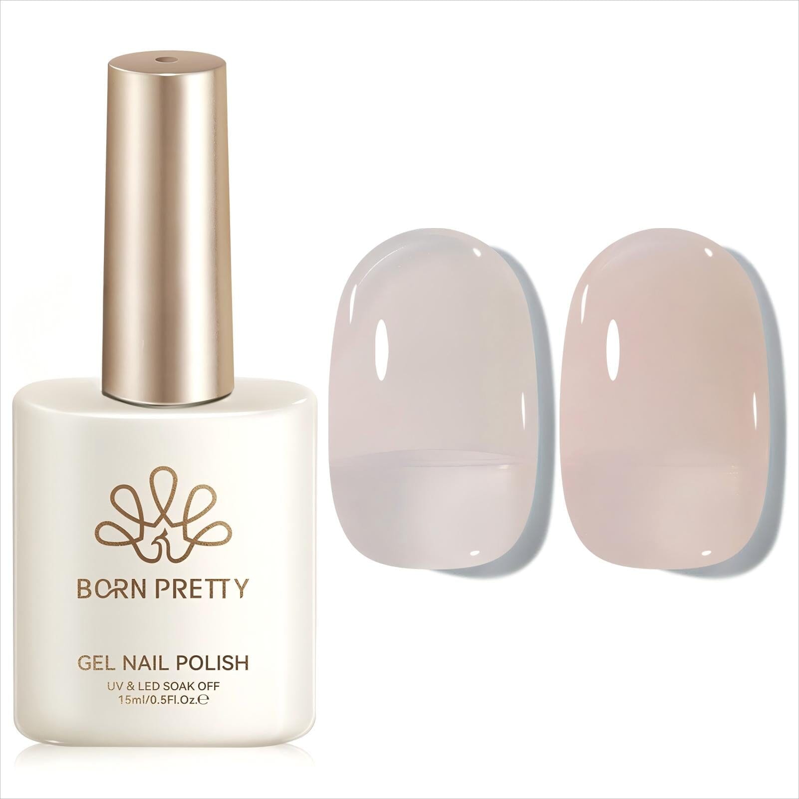 Jelly Gel Polish TS15 Pink Dawn 15ml Gel Nail Polish BORN PRETTY