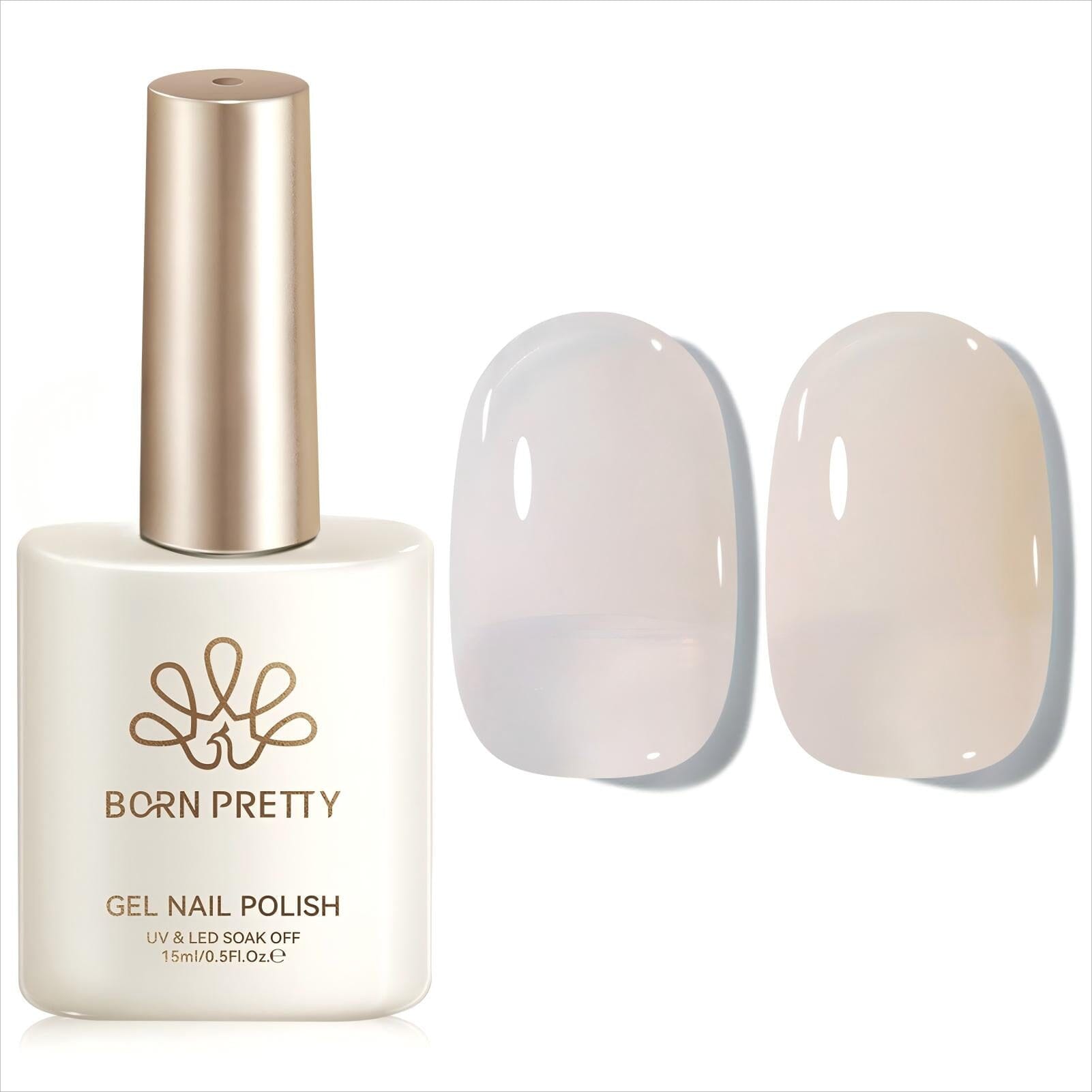 Jelly Gel Polish TS19 Pink Whisper 15ml Gel Nail Polish BORN PRETTY