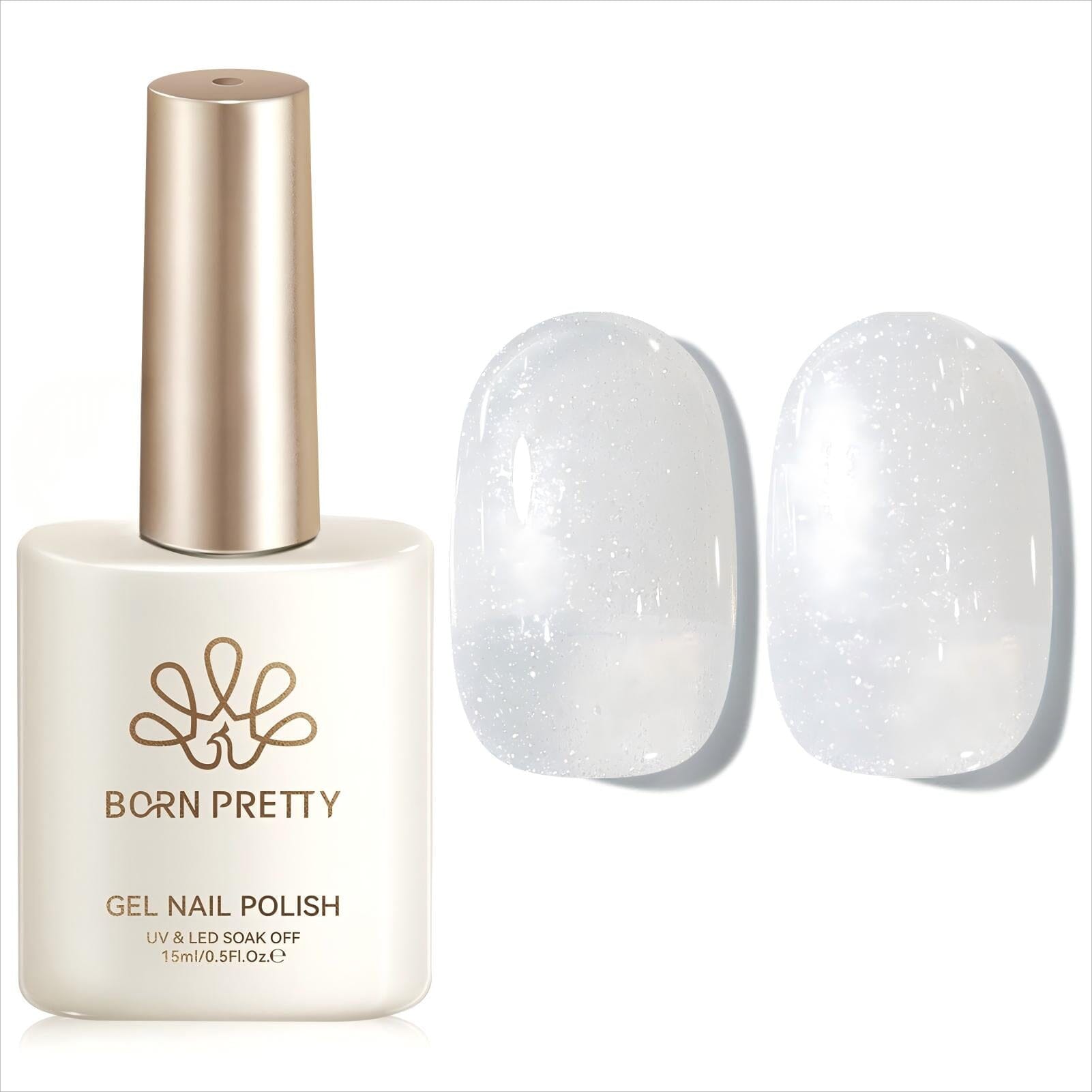 Jelly Gel Polish TS05 Moonlight Milk 15ml Gel Nail Polish BORN PRETTY