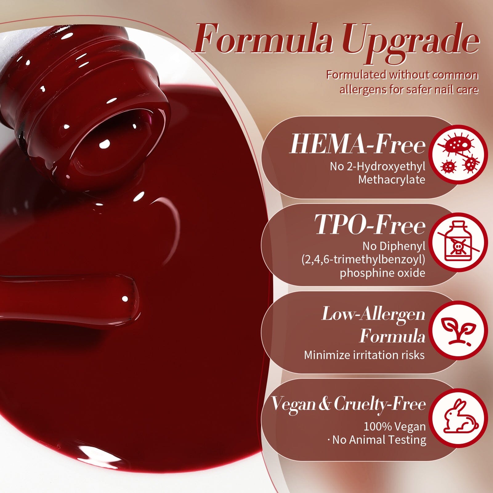 6 Colors HEMA/TPO FREE Gel Polish Set S21 Raw Cacao 7ml Gel Nail Polish BORN PRETTY