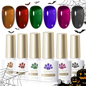 6 Colors Jelly Gel J23 Shadow Glass 7ml Gel Nail Polish BORN PRETTY