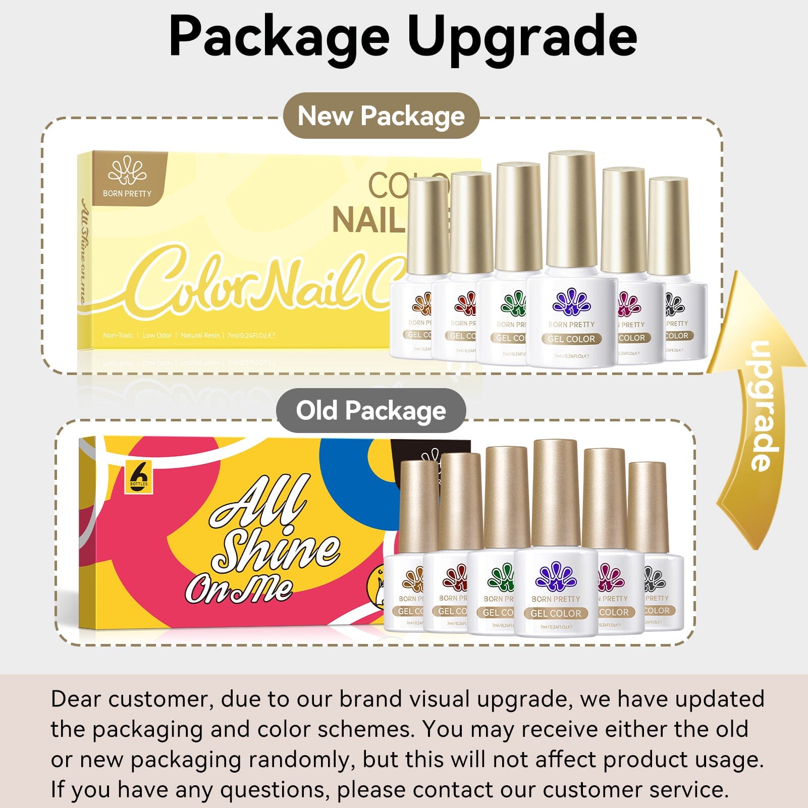 6 Colors Jelly Gel J23 Shadow Glass 7ml Gel Nail Polish BORN PRETTY