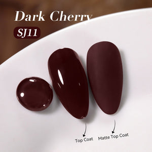 Color Nail Gel SJ11 Dark Cherry 15ml Gel Nail Polish BORN PRETTY