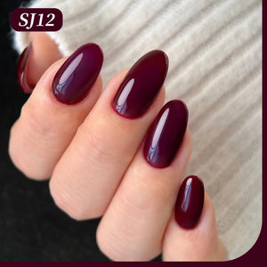 Color Nail Gel SJ12 Plum Rouge 15ml Gel Nail Polish BORN PRETTY