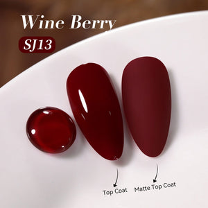 Color Nail Gel SJ13 Wine Berry 15ml Gel Nail Polish BORN PRETTY