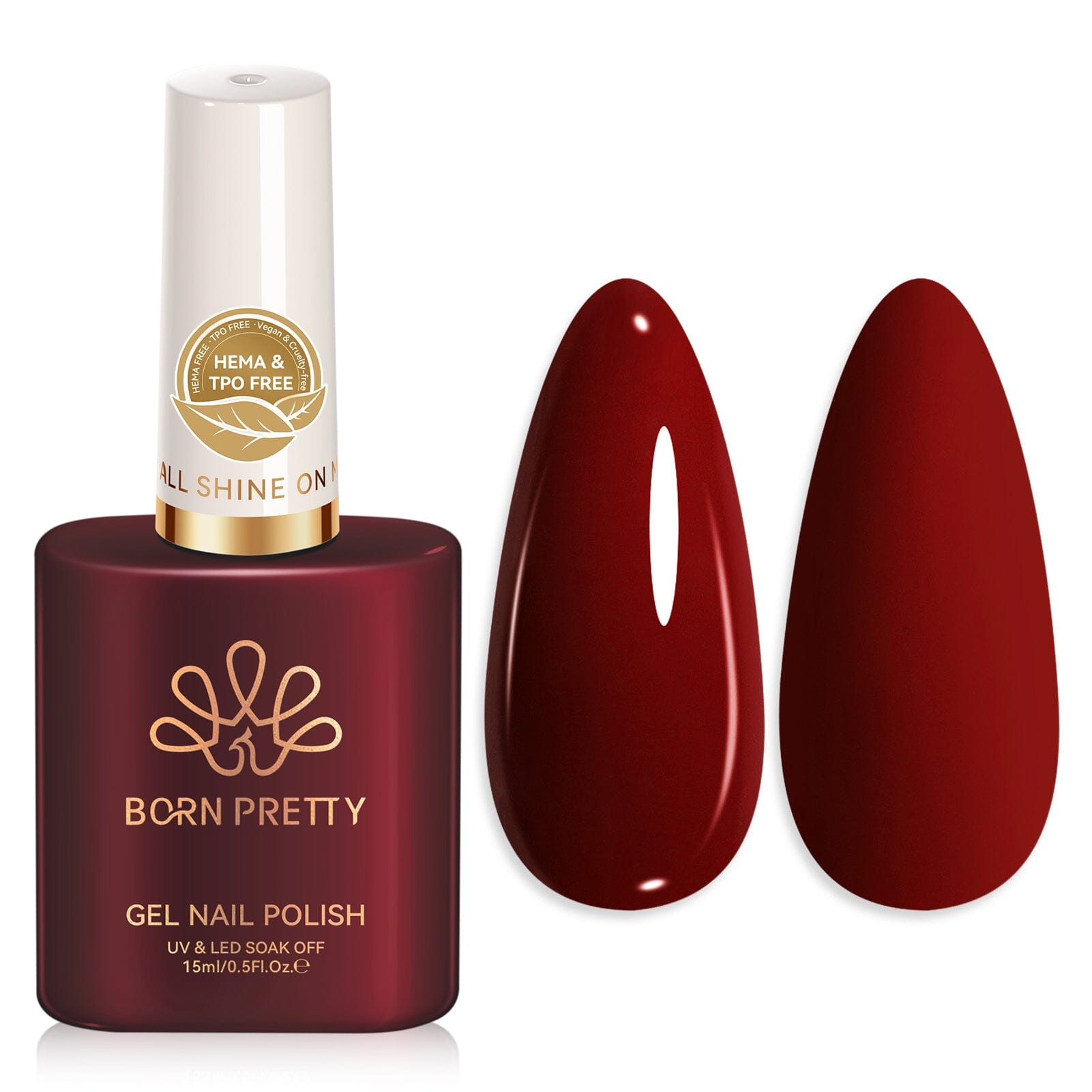 6 Colors Christmas Nail Gel 15ml HEMA/TPO FREE Gel Nail Polish BORN PRETTY